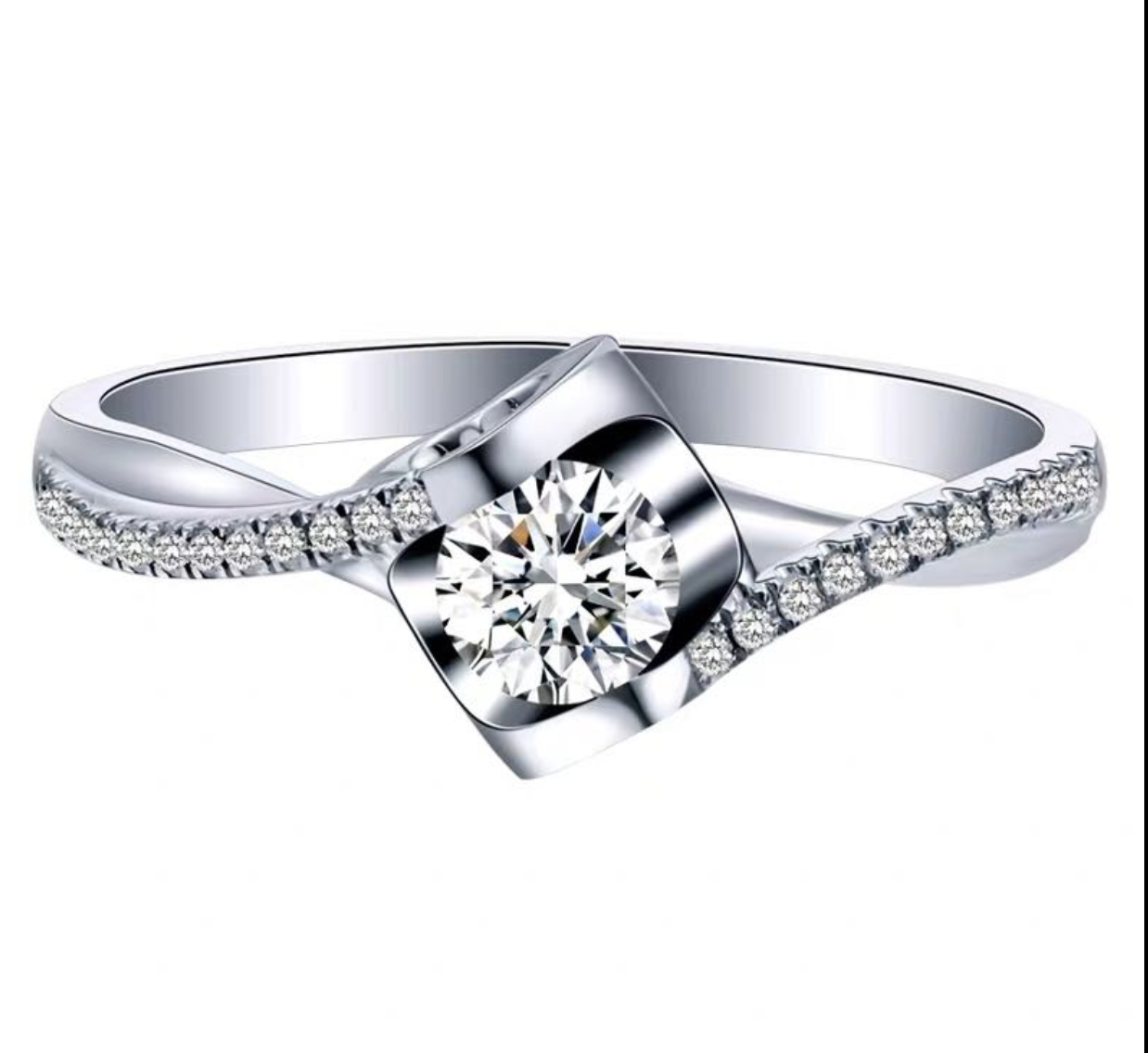 Montel Moissanite Silver 925 Ring