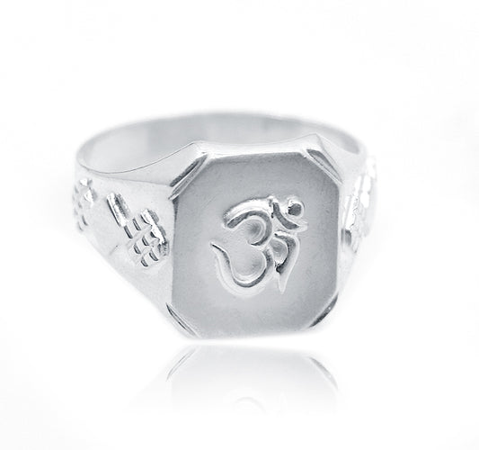 Om Silver 925 Ring