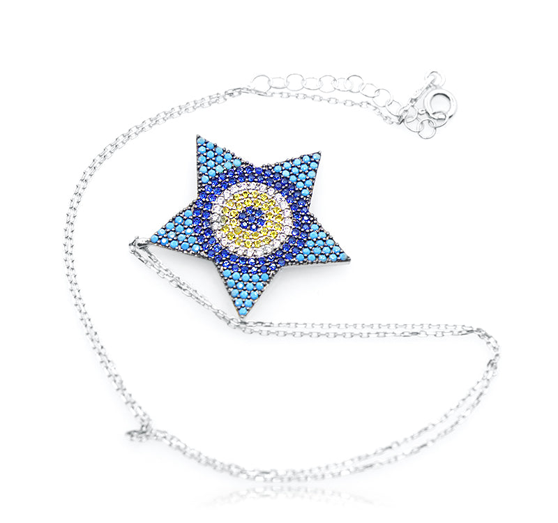 Embellished Star Silver 925 Chain