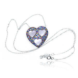 Triple Heart Silver 925 Chain