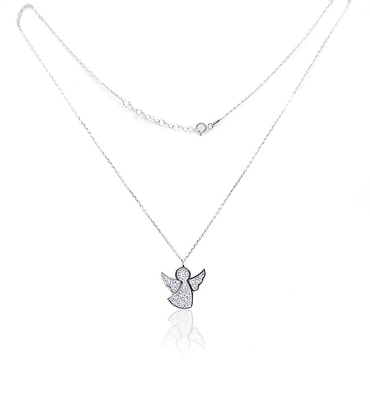 Studded Angel Silver 925 Chain