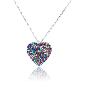 Embellished Heart Silver 925 Chain