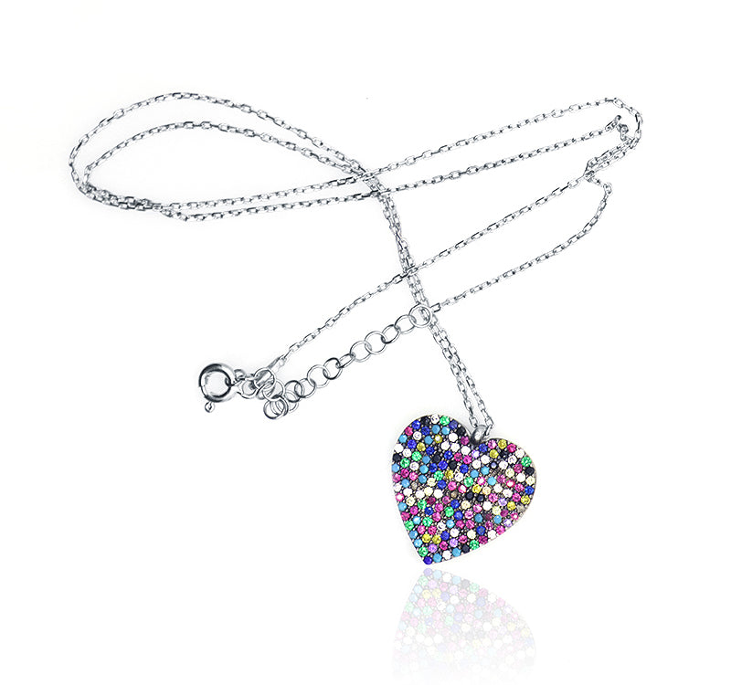 Embellished Heart Silver 925 Chain