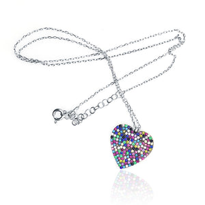 Embellished Heart Silver 925 Chain