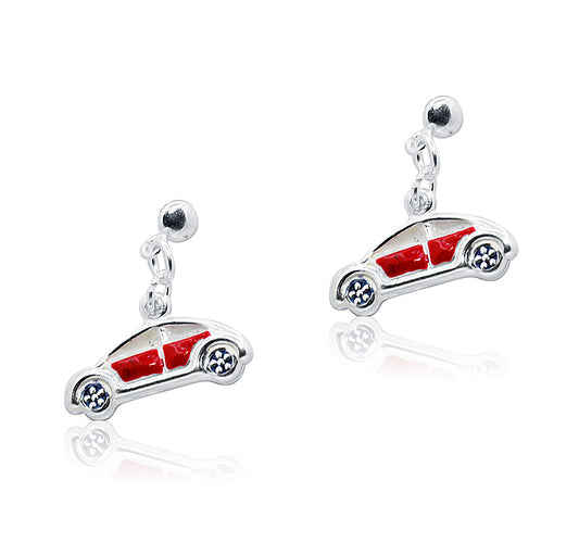 Ladies Tops Silver Car Designe Earring