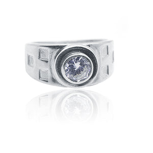 Edward Studded Silver 925 Ring