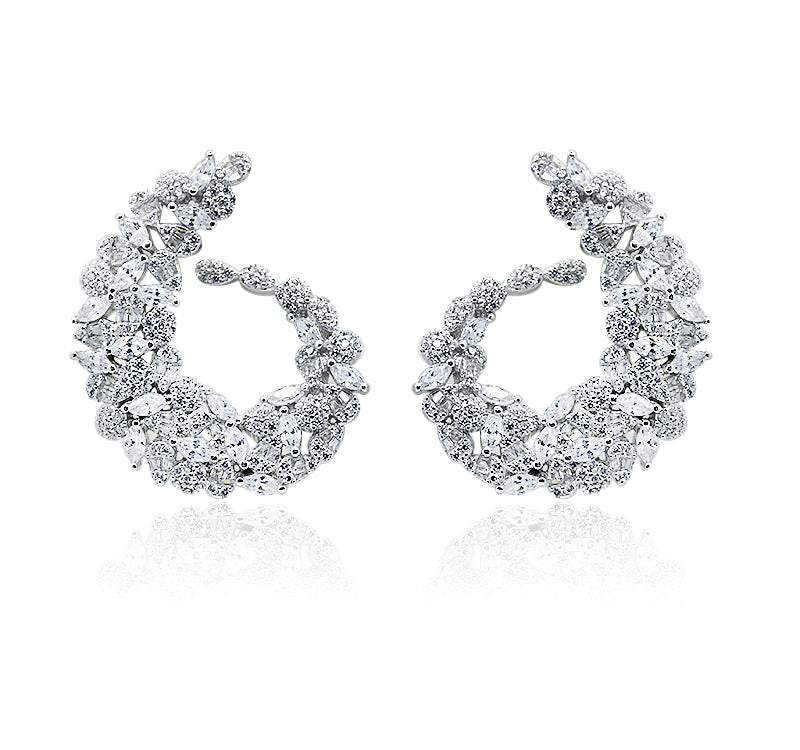 Scintillating Silver 925 Earrings