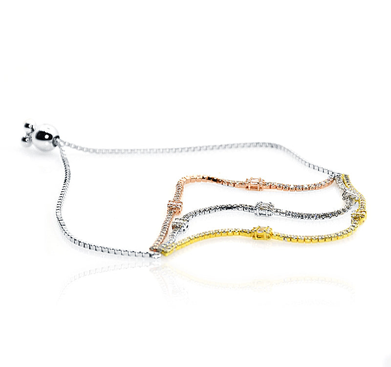 Elsie Triple Color Silver 925 Bracelets