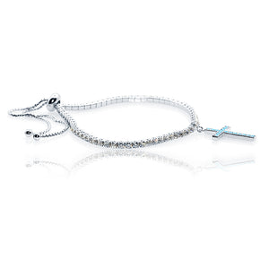 Blue Cross Silver 925 Bracelets