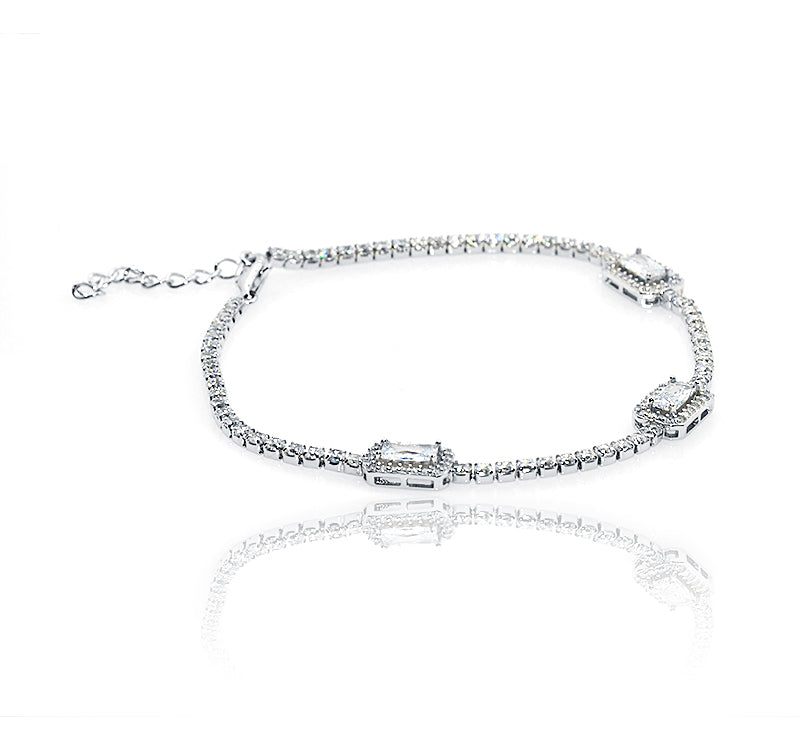 Leila Square Silver 925 Bracelets