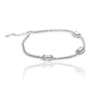 Leila Square Silver 925 Bracelets