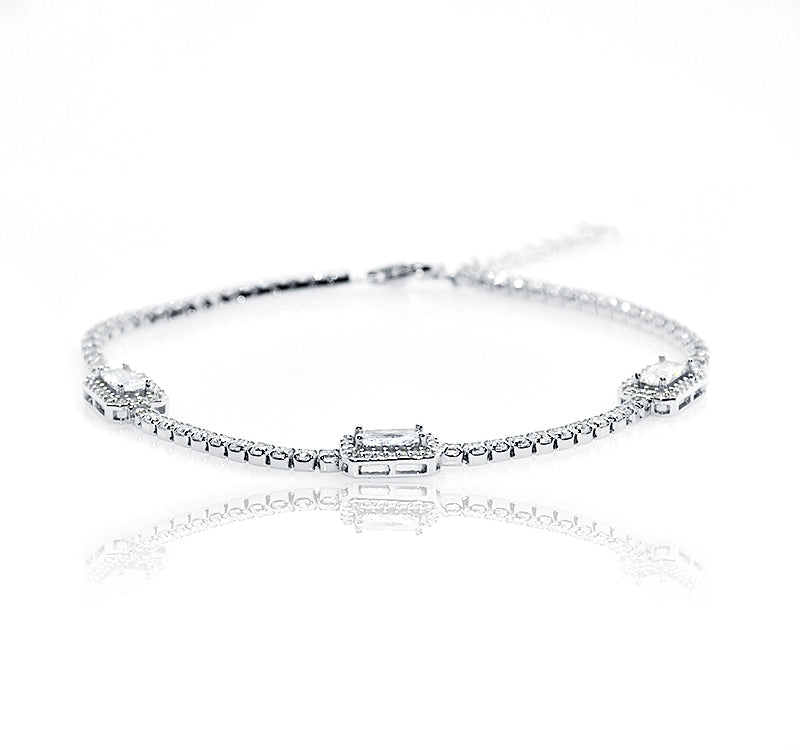 Leila Square Silver 925 Bracelets