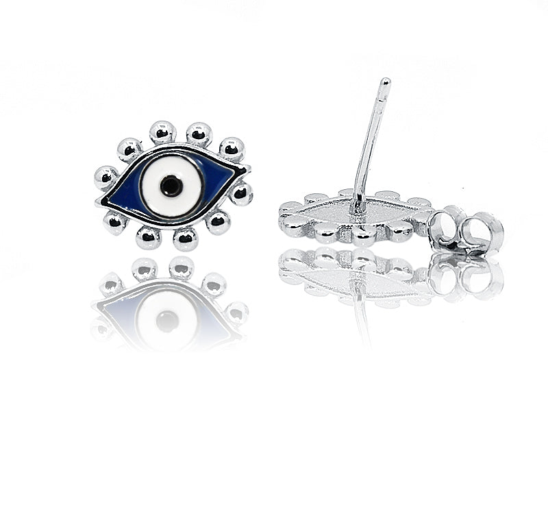 Bead evil Eye Silver 925 Studs