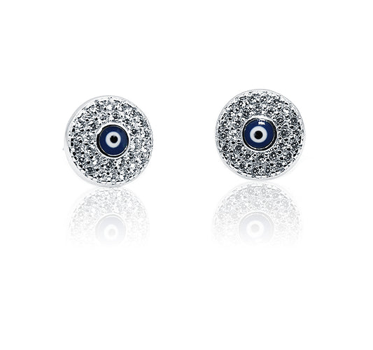 Halo Evil Eye Silver 925 Studs