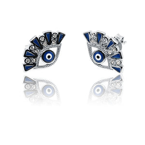 Netra Blue Evil Eye Silver 925 Studs