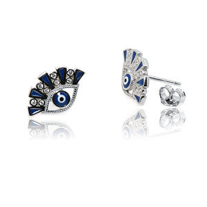 Netra Blue Evil Eye Silver 925 Studs