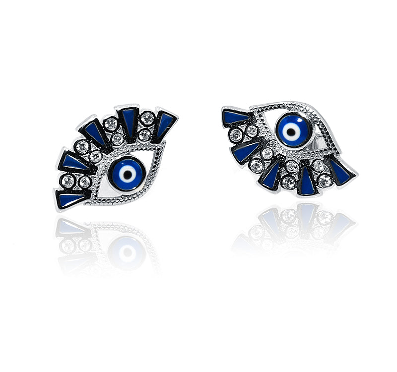 Netra Blue Evil Eye Silver 925 Studs