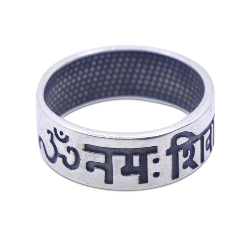 Om Namah Shivay Silver 925 Ring