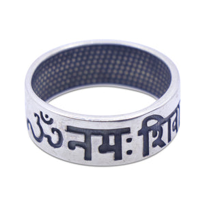 Om Namah Shivay Silver 925 Ring