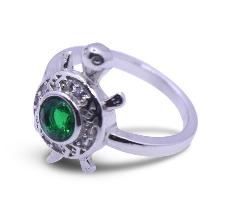 Kachua Green Silver 925 Ring