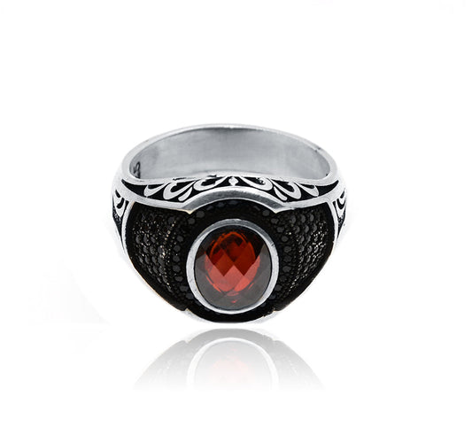 Fantasy Red Silver 925 Ring