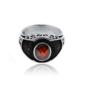 Fantasy Red Silver 925 Ring