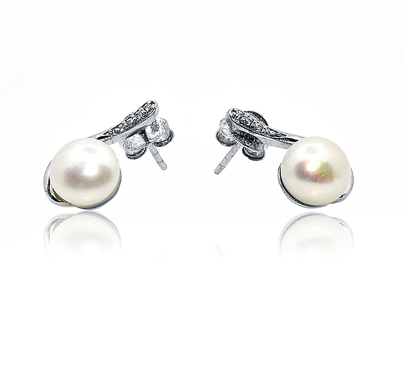 Jasmine Pearl Silver 925 Studs