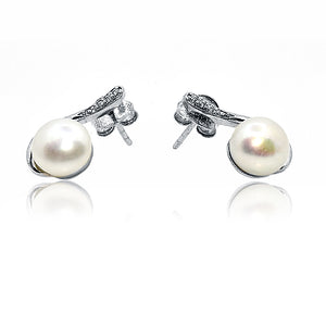 Jasmine Pearl Silver 925 Studs