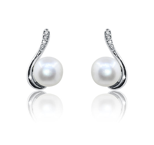 Jasmine Pearl Silver 925 Studs