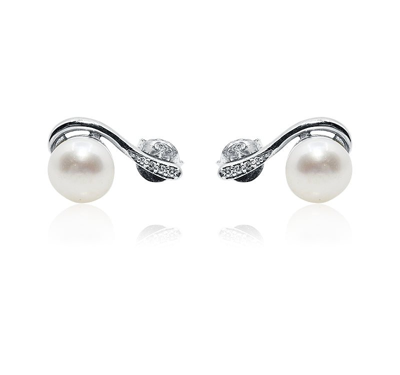 Jasmine Pearl Silver 925 Studs