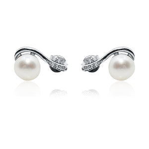 Jasmine Pearl Silver 925 Studs