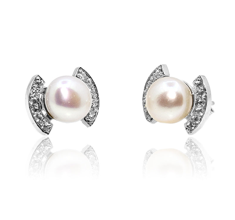 Tiana Pearl Silver 925 Studs