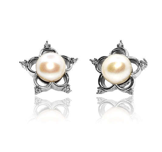 Gisela Pearl Silver 925 Studs