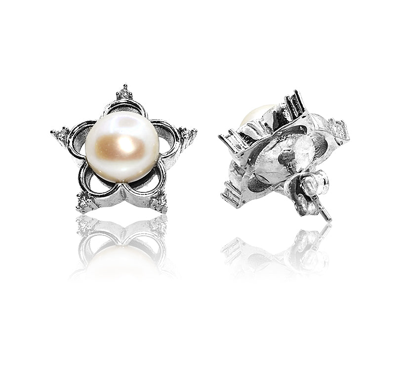 Gisela Pearl Silver 925 Studs