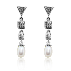 Cecilia Pearl Silver 925 Earring