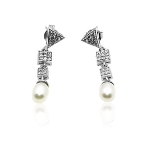 Cecilia Pearl Silver 925 Earring