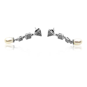 Cecilia Pearl Silver 925 Earring