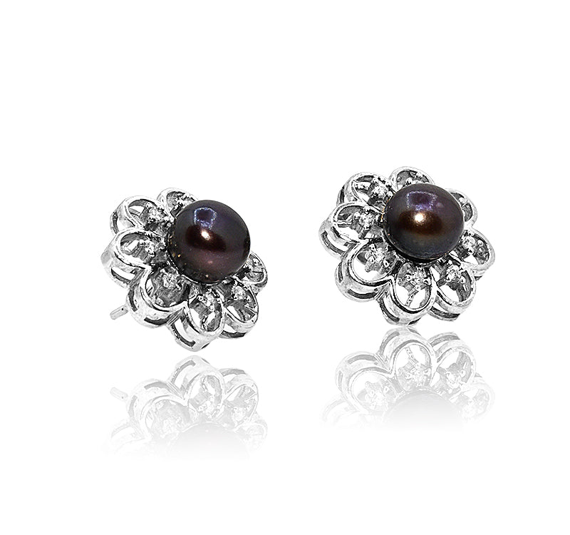 Mia Pearl Silver 925 Studs