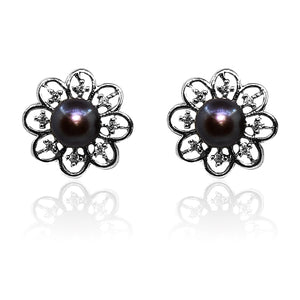 Mia Pearl Silver 925 Studs