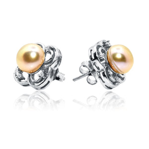 Brownie Pearl Silver 925 Studs