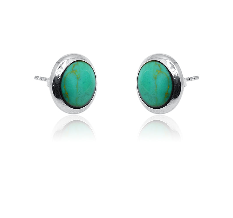 Aashni Turquoise Green Silver 925 Earring