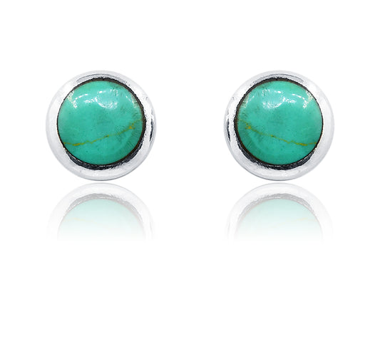 Aashni Turquoise Green Silver 925 Earring