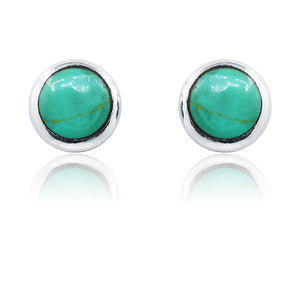 Aashni Turquoise Green Silver 925 Earring