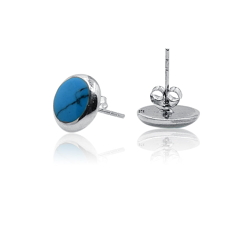 Anya Turquoise Blue Silver 925 Studs