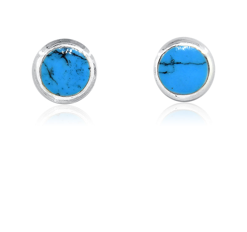 Anya Turquoise Blue Silver 925 Studs