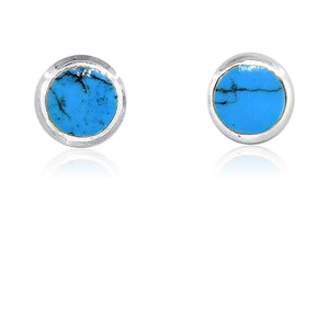 Anya Turquoise Blue Silver 925 Studs