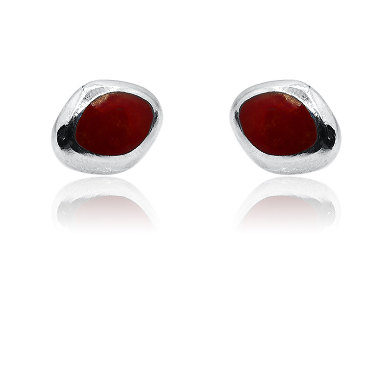 Adweta Coral Red Silver 925 Studs