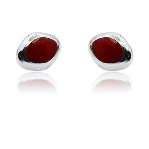 Adweta Coral Red Silver 925 Studs