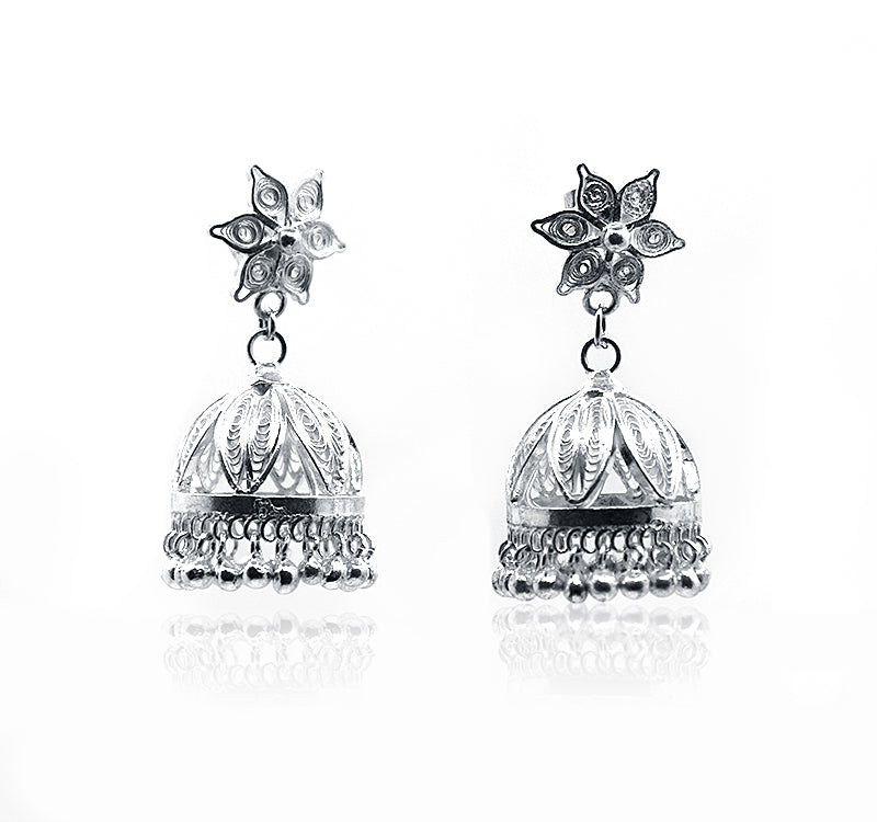 Hiral Silver 925 Jhumka Earrings