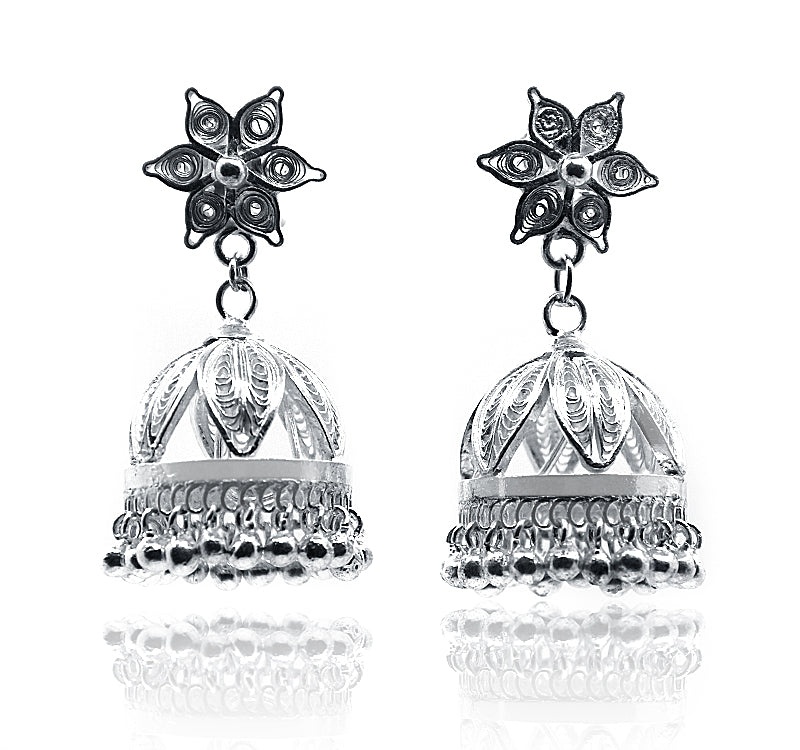 Hiral Silver 925 Jhumka Earrings